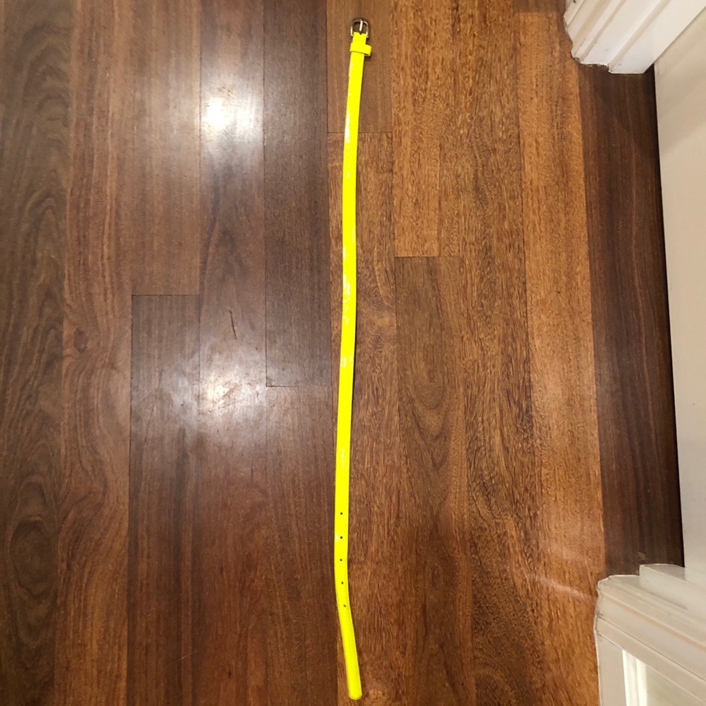 Bright yellow belt